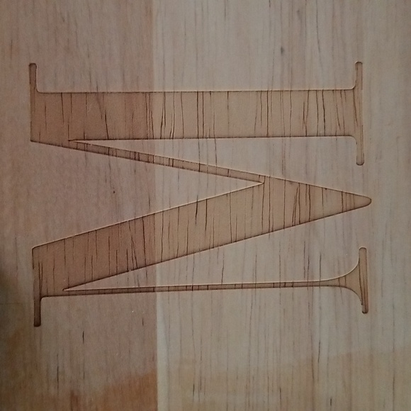 Mud Pie Wood Serving Board & Spreader with “M” Monogram - Picture 4 of 10